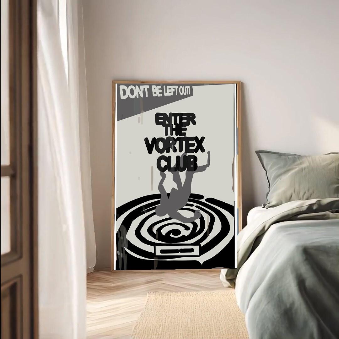 Enter the Vortex Club Poster - Etsy