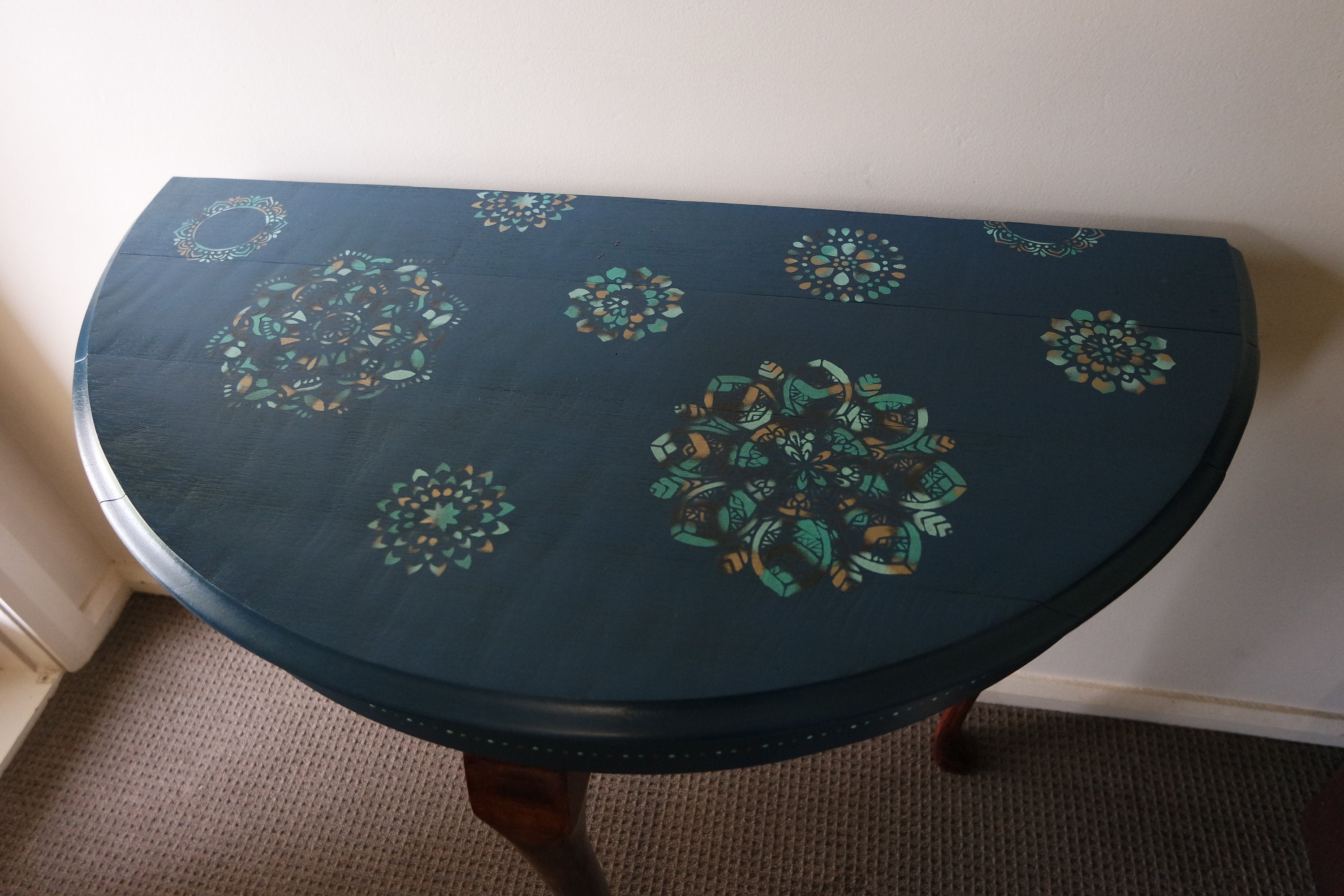 Antique/vintage Hall Table Refinished Etsy