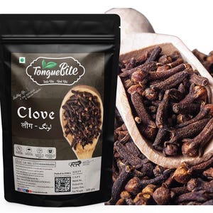 TongueBite whole Clove  - Aromatic and Premium Whole Spice - Fresh and Potent Cloves for Enhanced Flavors - Ideal for Cooking & Garam Masala