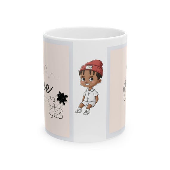 Bee Js World Kids Puzzle Mug | Fun Ceramic Cup