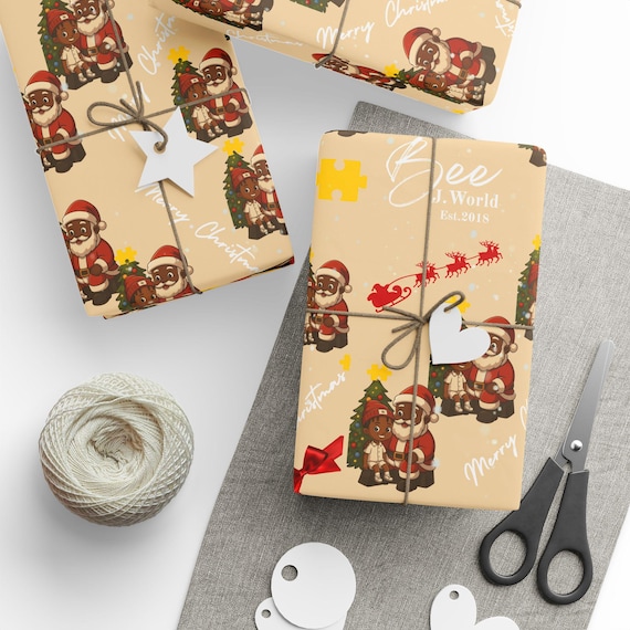 BJs Santa Sparkle Wrap