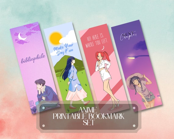 Printable Anime Bookmarks