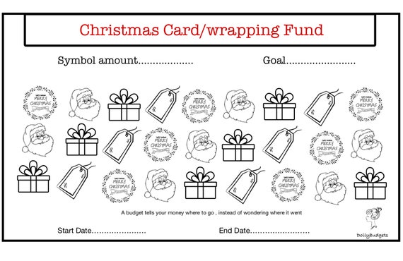 Printable Christmas Saving Challenge Digital Downloadinstant - Etsy