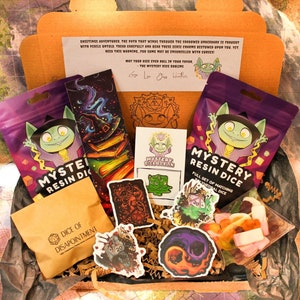 Trick and Treat! Spooky RPG themed giftbox for halloween season | Perfect for DnD, Runequest, Game masters, dungeon masters.
