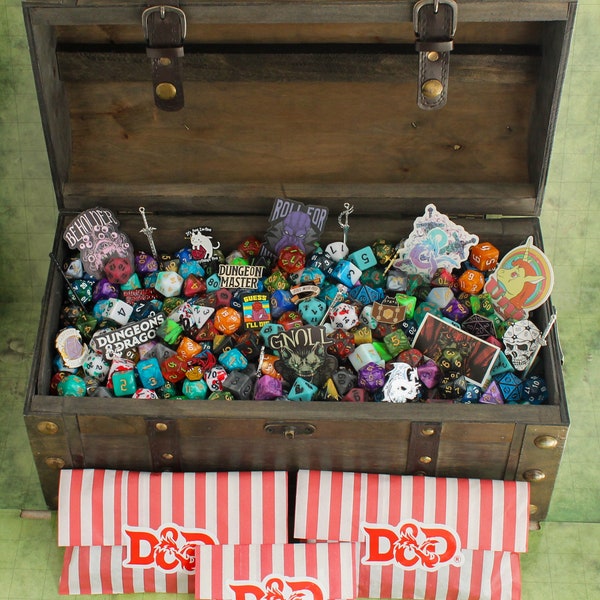 DnD Mystery Chest, Mystery Dice Bags you choose the scoops, Polyhedral Dice never the same | DnD Dice