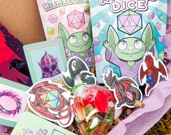 Party Box of Holding for DnD | Mystery Dice Party Box, includes mystery dice packs, never the same sets | For DnD Dice