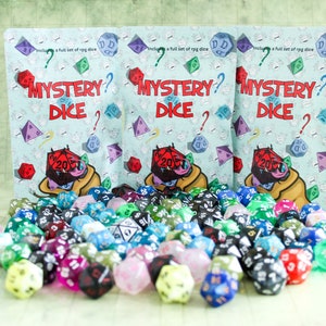 Dungeons and Dragons, Mystery D20 DnD Dice over 100 styles available, Polyhedral Dice never the same | DnD Dice