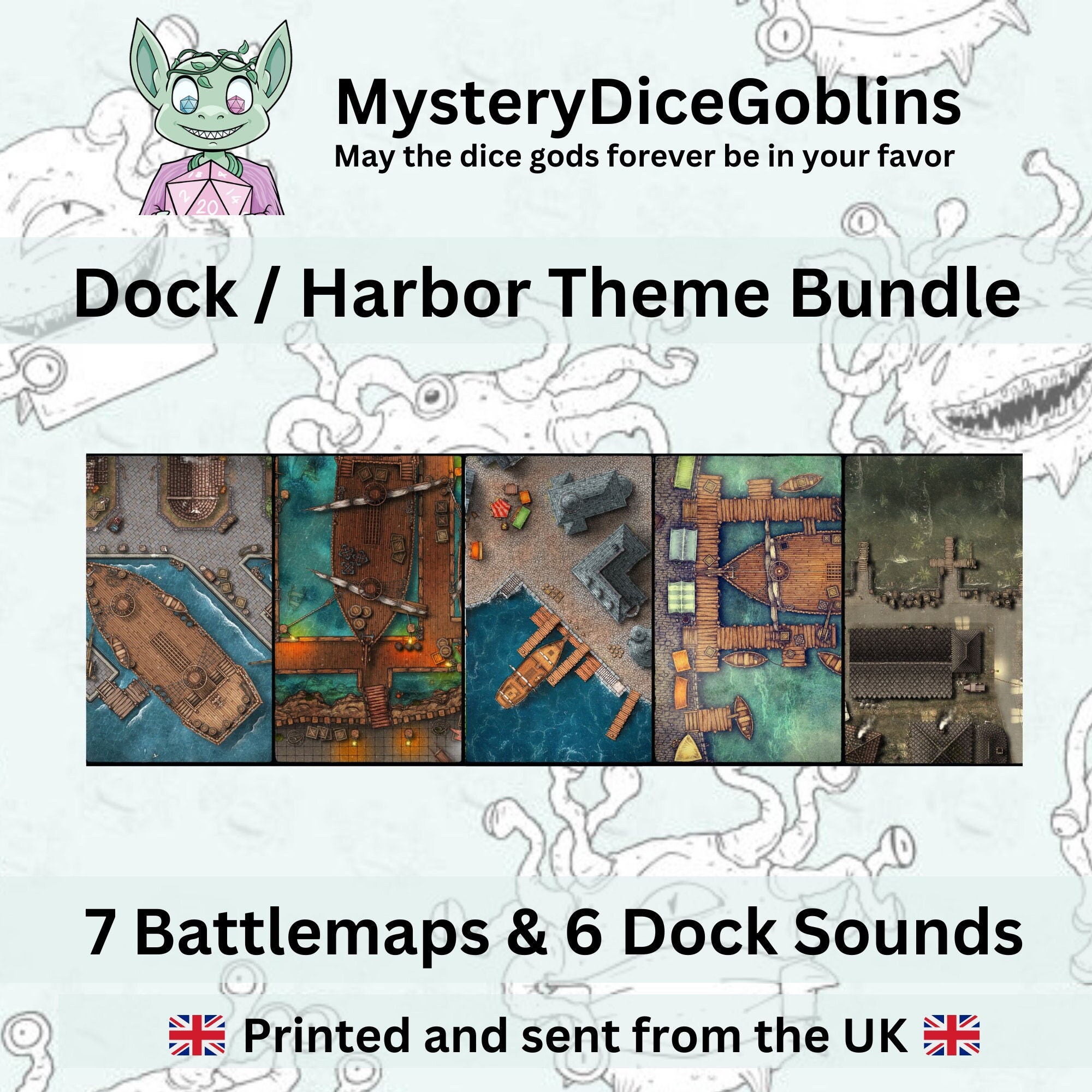 Dock Dnd Battle Maps & Sounds Dnd Maps Dungeons and Etsy Australia