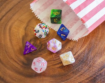 Mismatched Dice DnD Mystery Dice Set | Dungeons and Dragons Random Dice | Pathfinder | RolePlay | 5E