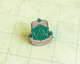 Green Dungeon Master Pin DnD Enamel Pin for Dungeons and Dragons