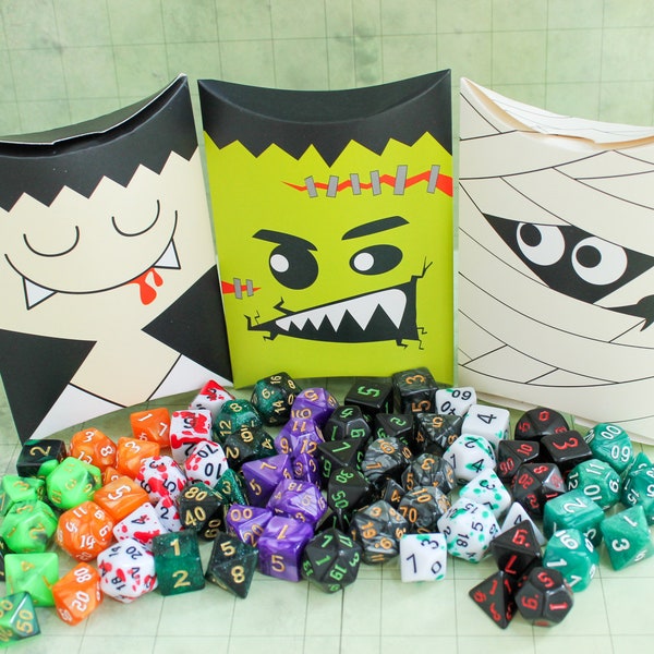 Dungeons and Dragons, Mystery Halloween Dice DnD Dice over 100 styles available, Polyhedral Dice never the same sets | DnD Dice