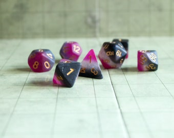 A-Sexual Flag Dice, celebrate diversity and roll with style with these stunning multicoloured polyhedral dice
