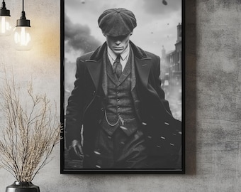 Tommy Shelby Canvas Print: Peaky Blinders TV Show Wall Art - Etsy