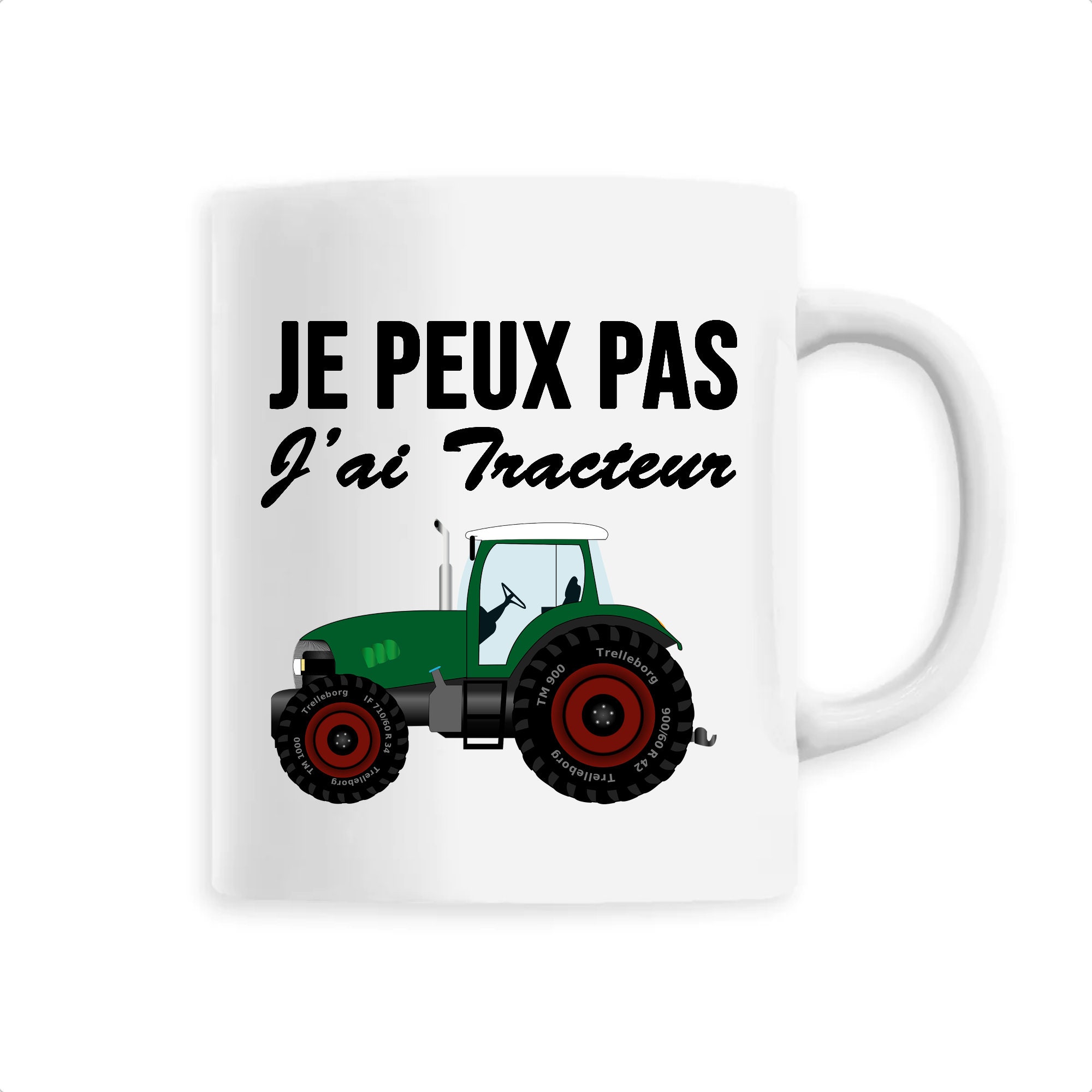 Mug tracteur - idée cadeau tracteur - tracteur tondeuse - cadeau pour homme - tasse à café tracteur