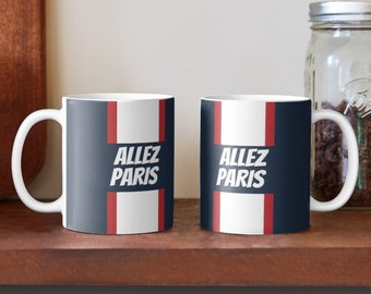 Allez paris mug - tase football - mug foot - idée cadeau football - tasse et mugs - mug fan