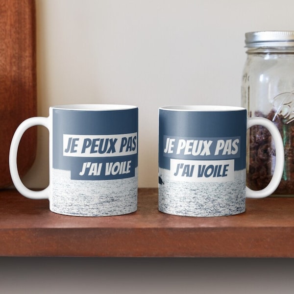 mug - voile - Je peux pas j'ai voile mug - tasse à café - mug original - bateau