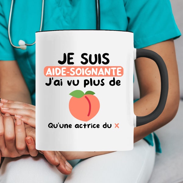 Mug aide soignante - je suis aide soignante - mug humour - tasse à café drôle - tasse aide soignante