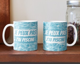 Funny mug: I can't have a swimming pool - Swimming pool mug - I can't have a swimming pool mug - swimming - swimming pool - coffee cup - gift idea