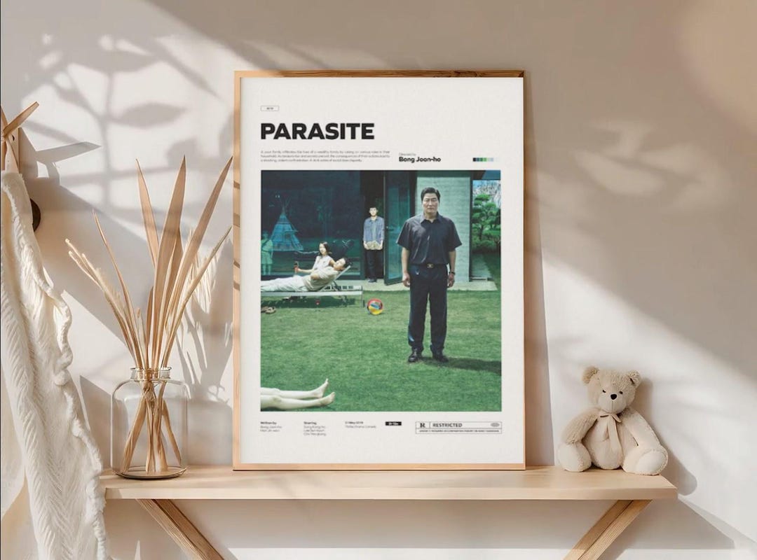 Parasite Movie Poster Bong Joonho Film Print Modern D…