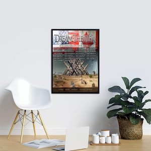 Póster de la gira de Dream Theater (2025), póster de decoración de pared con fecha personalizada.
