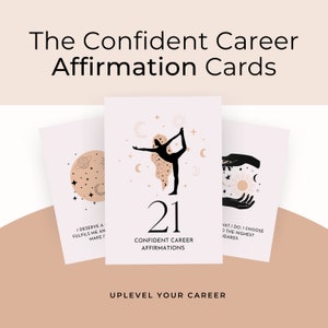 Tarjetas de afirmación profesional, DESCARGA INSTANTE, Tarjetas imprimibles, Afirmaciones diarias, Citas positivas, Eres suficiente, Soy fuerte, Amor propio