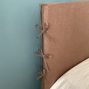 Linen Headboard. Headboard Slipcover. Foot board cover. Custom Made Linen Head board cover. Natural. Eco. All colors. All size. Custom size.