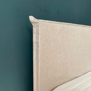 Linen Headboard. Headboard Slipcover. Foot board cover. Custom Made Linen Head board cover. Natural. Eco. All colors. All size. Custom size.