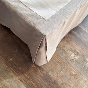 Linen bed skirt. Bed skirt. Bedskirt. Linen. Natural. Eco. All colors. All size. Custom size.
