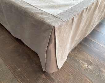 Linen bed skirt. Bed skirt. Bedskirt. Linen. Natural. Eco. All colors. All size. Custom size.