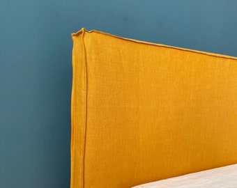 Linen Headboard. Headboard Slipcover. Foot board cover. Custom Made Linen Head board cover. Natural. Eco. All colors. All size. Custom size.