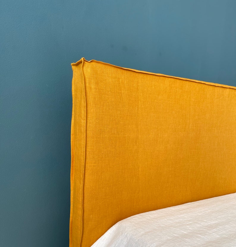 Linen Headboard. Headboard Slipcover. Foot Board Cover. Custom Etsy