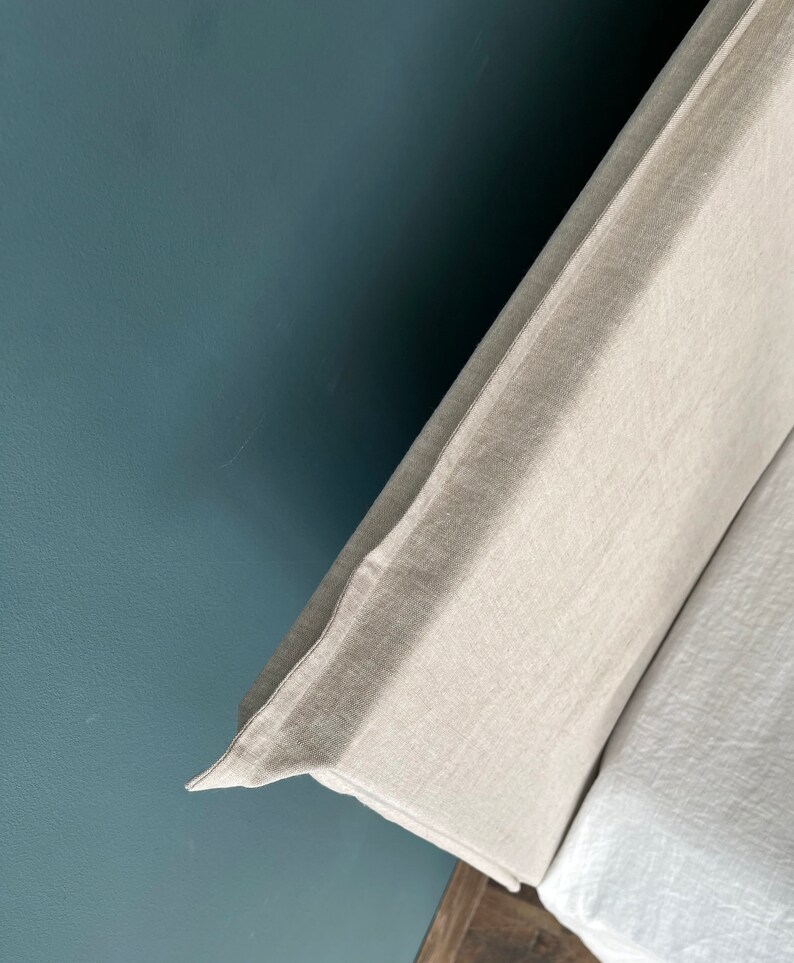 Linen Headboard. Headboard Slipcover. Foot Board Cover. Custom Etsy