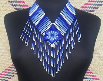 Mexican handmade necklace, beaded necklace