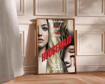 the housemaid movie poster sydney sweeney amanda seyfried art print