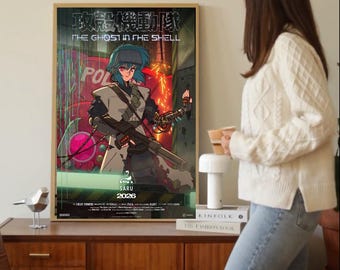 futuristic cyberpunk android poster 2026 scifi wall art print
