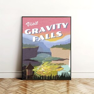 Carte postale de la visite de Gravity Falls Poster