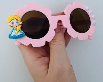 Kids Personalised Princess Sunglasses, Princess party, Frozen birthday party favor gifts, Custom girls gift, Baby toddler kids sunglasses