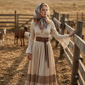 brown lace dress country Dresses boho dress with cowboy boots
