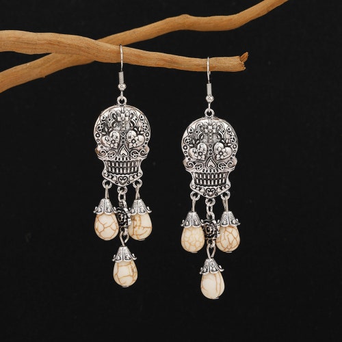 Halloween Earrings, Skull Earrings, shops Bone Earrings, Gothic Earrings
