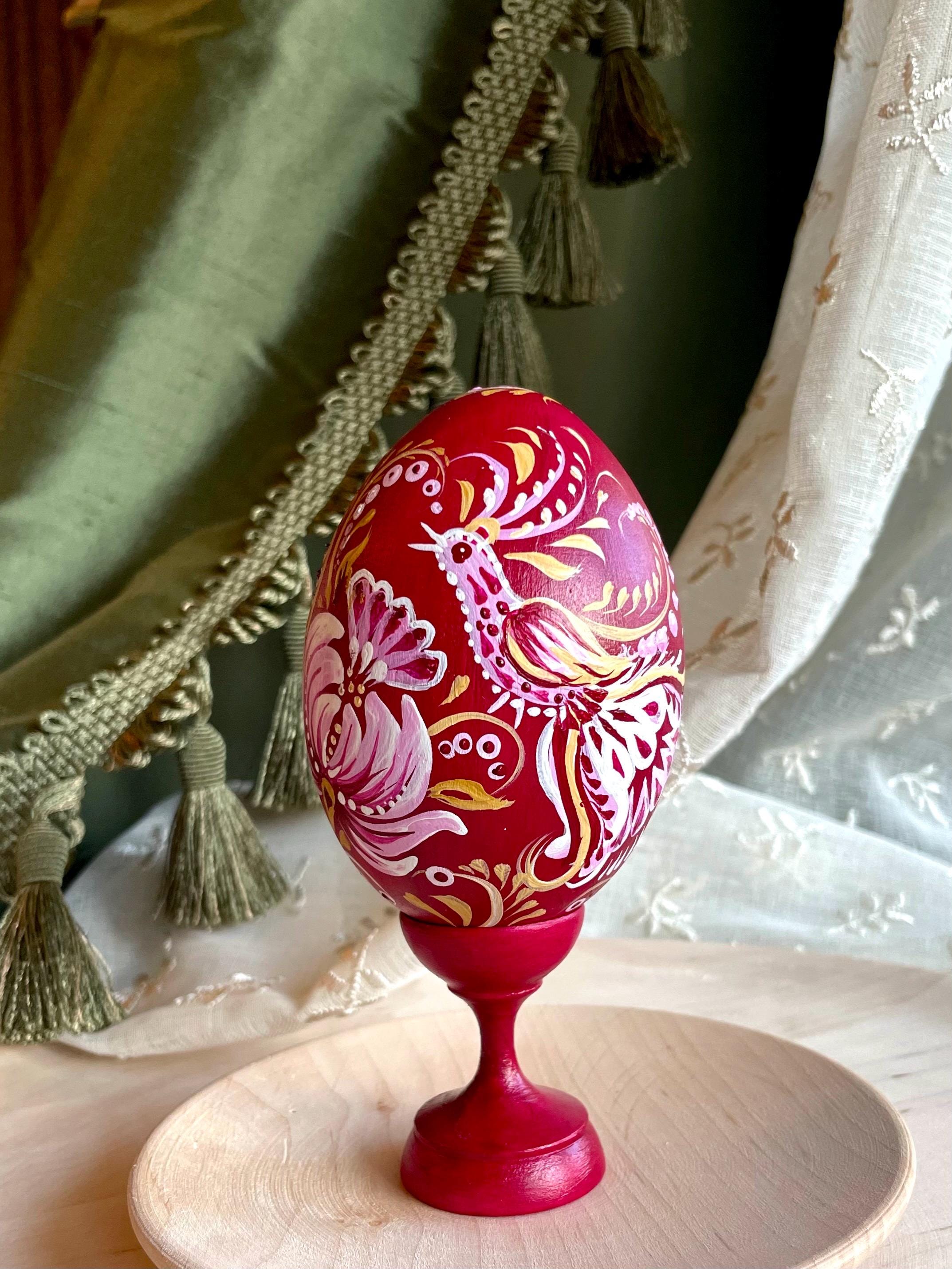 Hand-painted Easter Egg Ornament: Ukrainian Petrykivka Art - Etsy