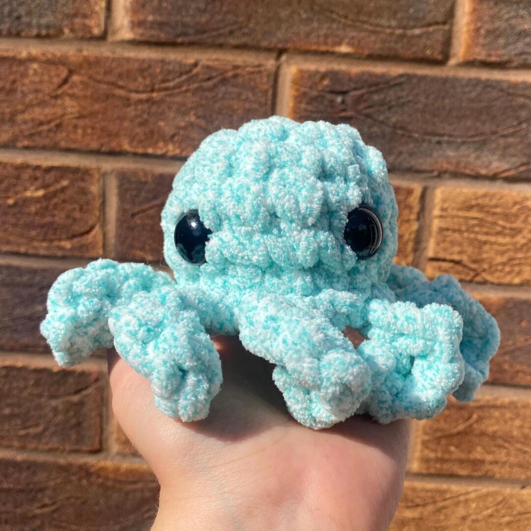 Speckled Blue Octo- Amigurumi Crochet Plushie - Etsy