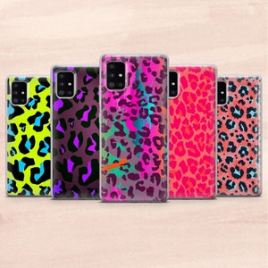 Psychedelic Leopard Aesthetic Phone Case for  Samsung A12, S22, S21, A40, A71, A52, A33, A53, Huawei P40, P50, Google Pixel