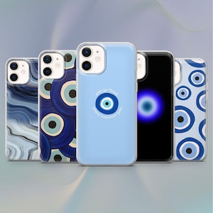 Evil Devil Eye Blue Phone Case for iPhone 14, 13, 12, 11 Pro, X, XS, XR