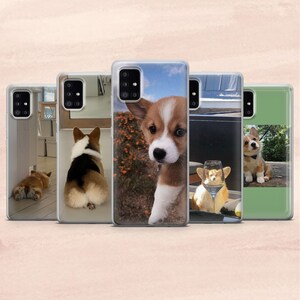 Corgi Aesthetic Cute Phone Case for  Samsung A12, S22, S21, A40, A71, A52, A33, A53, Huawei P40, P50, Google Pixel