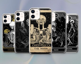 Tarot Cards Aesthetic Phone Case for iPhone 14, 13, 12, 11 Pro, X, XS, XR