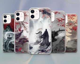 Japanese Asian Style Phone Case for iPhone 14, 13, 12 Pro, XR, Samsung A12, S22, S21, A40, A71, A52, Huawei P40, P50
