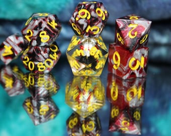 Tenna Deltarune 7 piece dice set