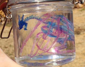 Dragon Diaphonized Faux Specimen Jar