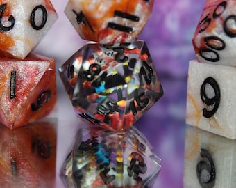 Papyrus 7 piece dice set dungeons and dragons undertale
