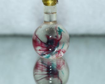 20mm Diaphonized Dragon Bottle Specimen gift unique keychain necklace